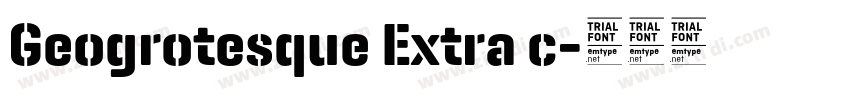 Geogrotesque Extra c字体转换